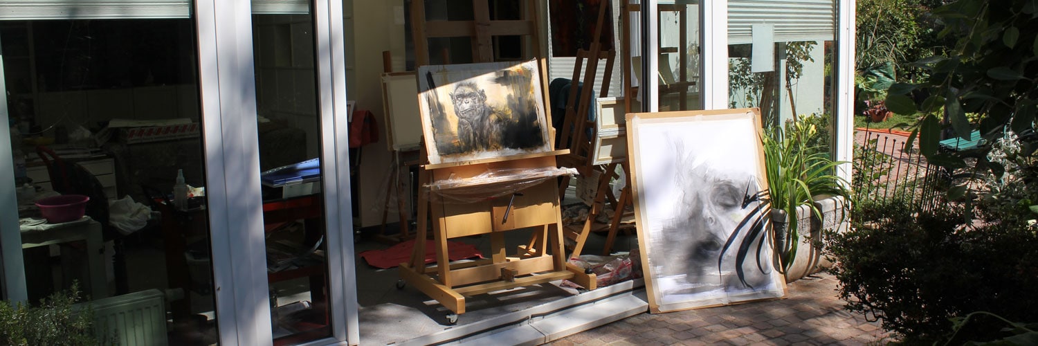Arbeiten im Atelier