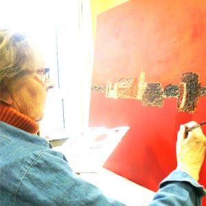 Acrylmalerei im Freien Atelier